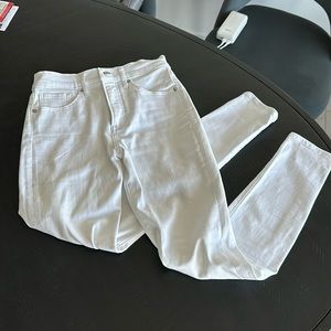 Express White High Rise Jeans